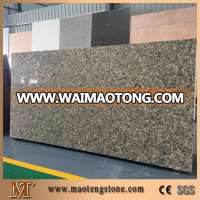 Popular granite look wholesale artificial quartz slabs for vanity top countertop