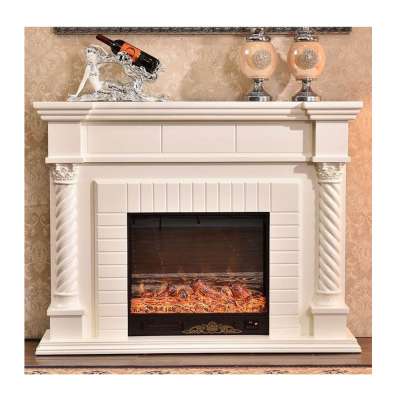 Stone Design 1 Piece marble White Fireplace Mantel