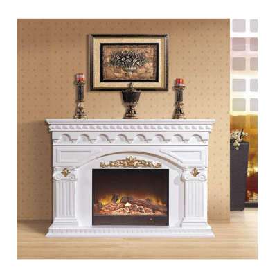 Hot Sale Grand White Natural Stone and Marble Fireplace