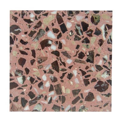 Big grain pink color terrazzo countertops for decoration