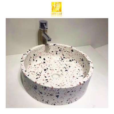 Fashion design terrazzo price for small wash basins