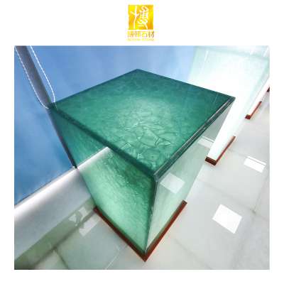 Hot Sale Luxury Artificial Onyx Slab Stone Translucent Jade Glass