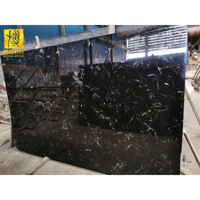 Good Price Marble Flooring Tile Black Rose Marble with white veins for sale