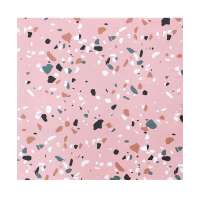 600x600 Pink home bathroom wall tiles Terrazzo ceramic floor tile