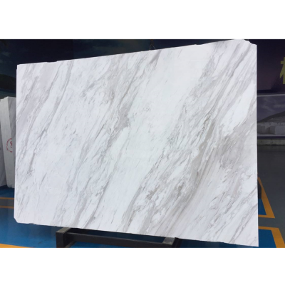 Natural Volakas White Marble Slabs for  bathroom