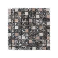 Mixed colored square bathroom tiles walls and floors waterjet mosaic tile