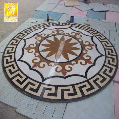 Italian natural marble medallion pattern tiles