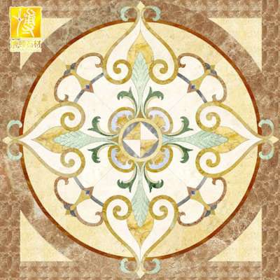 Colorful marble floor medallion tiles for Asia market