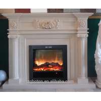 customized aritificial marble Fireplace