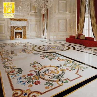 Juxian wholesale marble  mosaic medallion for hotel project