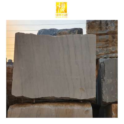 Hot Sales Uncrushed Coloured Cloudy White Marble Block Price m3